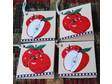 Cute little country kitschy apple tags! You get two of each